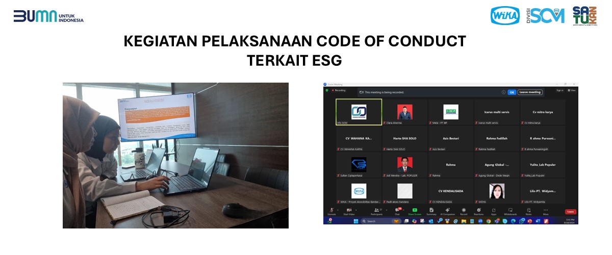Sosialisasi VMS dan Vendor Code of Conduct